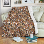 Rough Collie Full Face Blanket