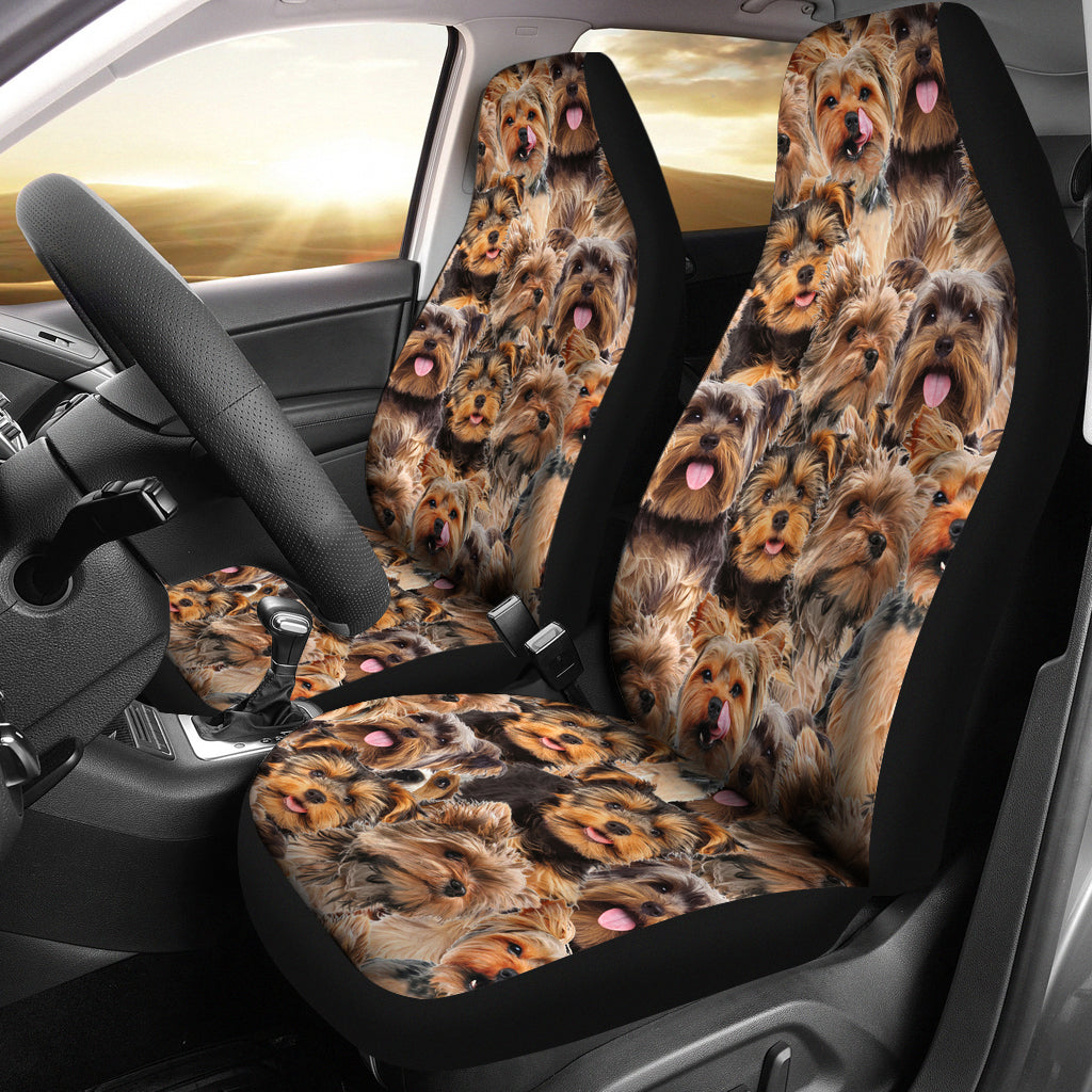 Yorkshire Terrier Full Face Car Seat Covers