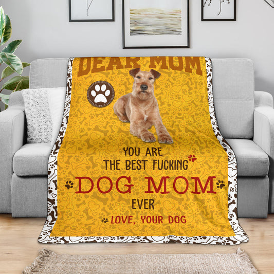 Irish Terrier-Dog Mom Ever Blanket