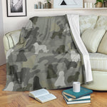 Briard Camo Blanket