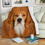 Beagle Face Hair Blanket