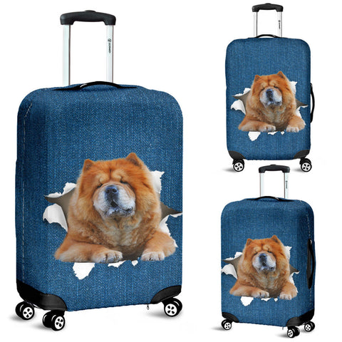 Chow Chow Torn Paper Luggage Covers