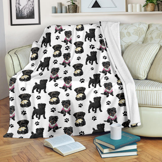 Affenpinscher Paw Blanket