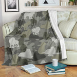 American Cocker Spaniel Camo Blanket