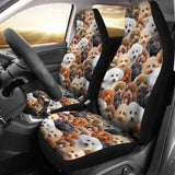 Poodle Full Face Car Seat Covers