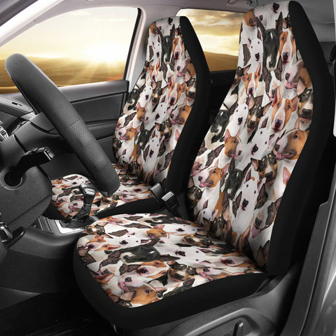 Bull Terrier Full Face Car Seat Covers