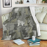 Chinese Crested Dog Camo Blanket