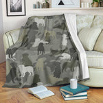 Bernese Mountain Dog Camo Blanket