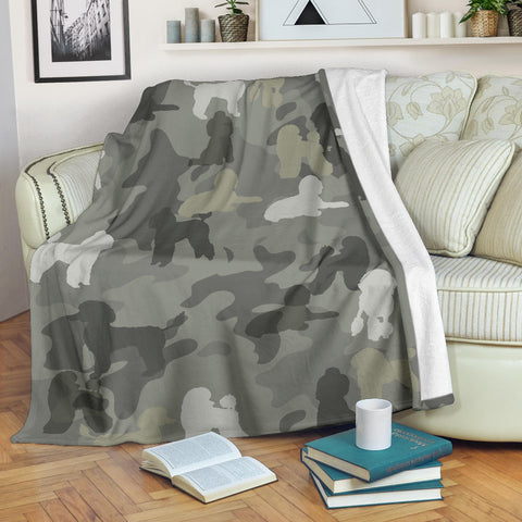 Poodle Camo Blanket