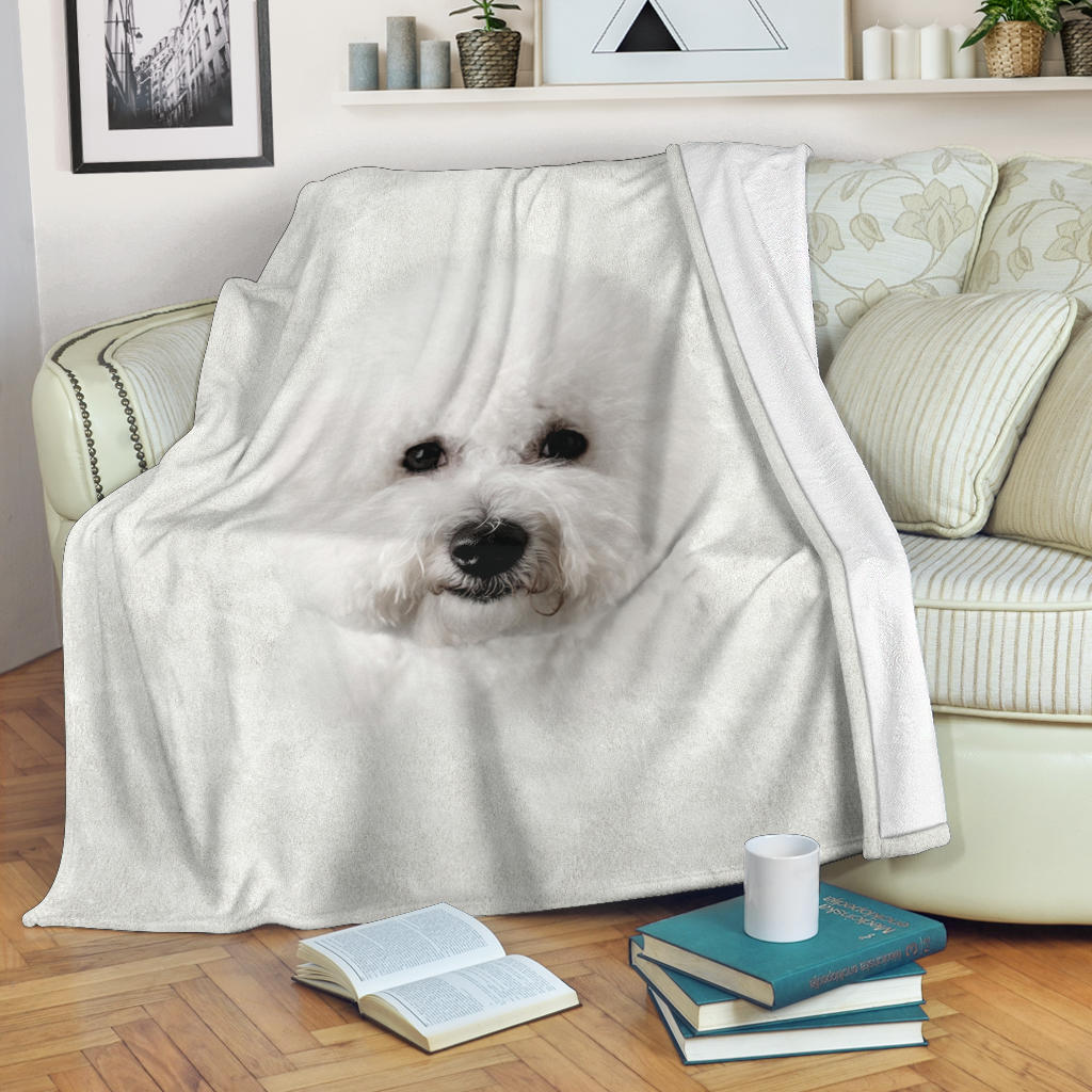 Bichon Face Hair Blanket