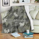 Cockapoo Camo Blanket