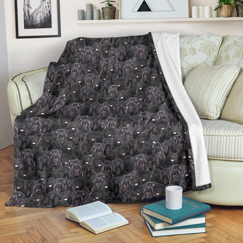 Black Russian Terrier Full Face Blanket