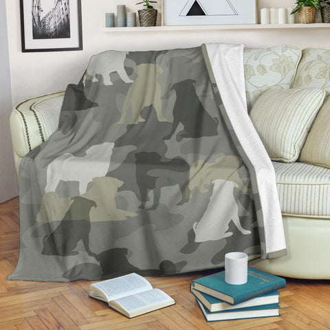 Pug Camo Blanket