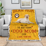 Labrador Retriever 3-Dog Mom Ever Blanket