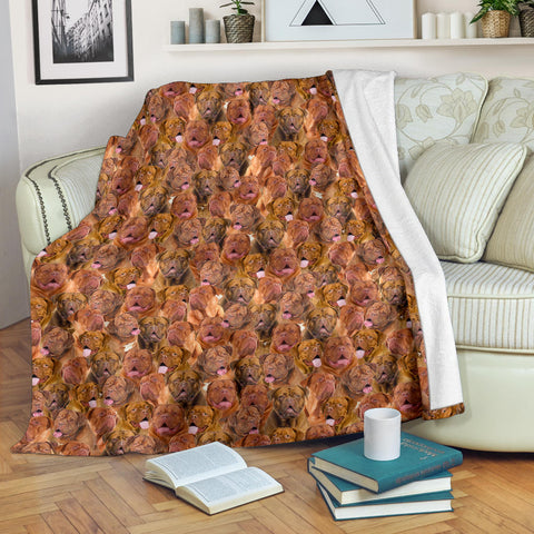 Dogue de Bordeaux Full Face Blanket