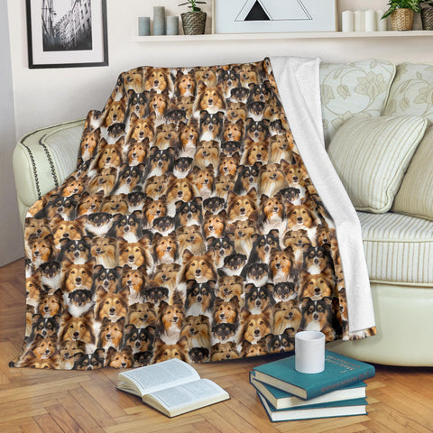 Shetland Sheepdog Full Face Blanket