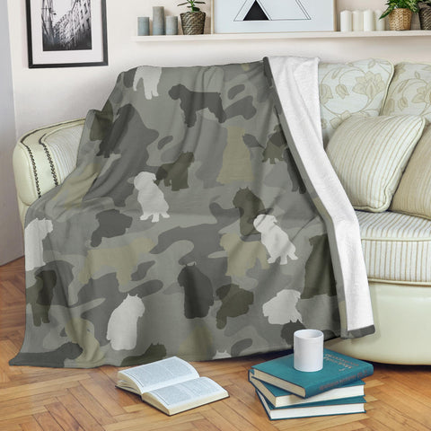 Bouvier des Flandres Camo Blanket