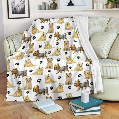 Cairn Terrier Paw Blanket