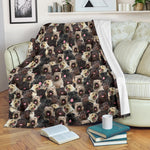 Bouvier des Flandres Full Face Blanket