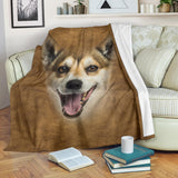 Norwegian Lundehund Face Hair Blanket