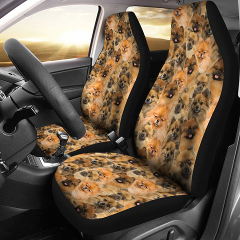 German Spitz Full Face Car Seat Covers