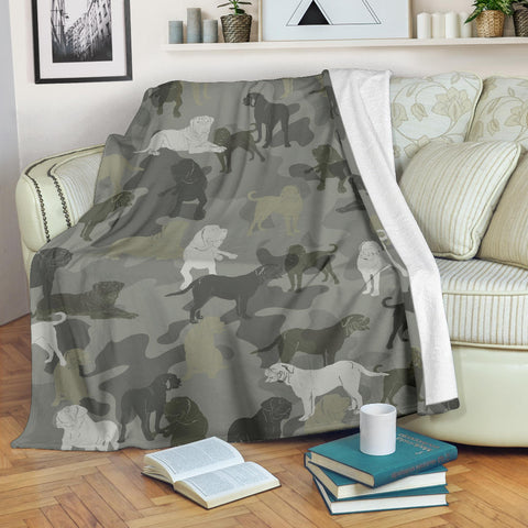 Dogue de Bordeaux Camo Blanket