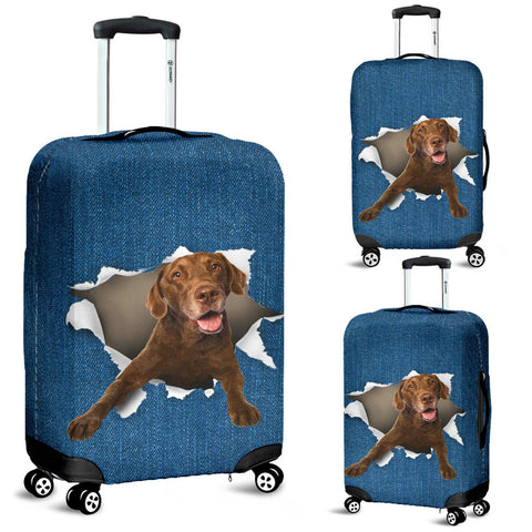 Chesapeake Bay Retriever Torn Paper Luggage Covers