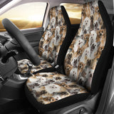 Chinese Crested Dog Full Face Car Seat Covers