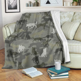 Australian Cattle Dog Camo Blanket