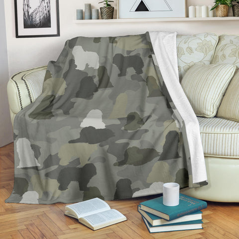 Schapendoes Camo Blanket