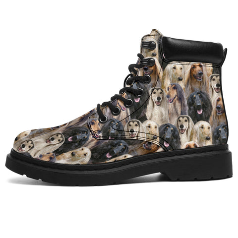 Afghan Hound Full Face All-Season Boots