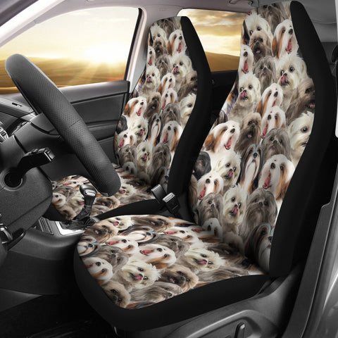 Lhasa Apso Full Face Car Seat Covers