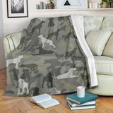 German Shorthaired Pointer Camo Blanket