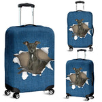 Greyhound Torn Paper Luggage Covers