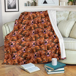 Redbone Coonhound Full Face Blanket