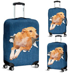 Greyhound Torn Paper Luggage Covers