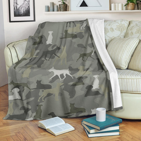 German Pinscher Camo Blanket