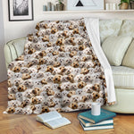 Bolognese Dog Full Face Blanket