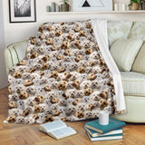 Bolognese Dog Full Face Blanket