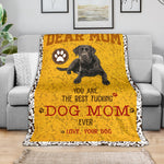 Labrador Retriever-Dog Mom Ever Blanket