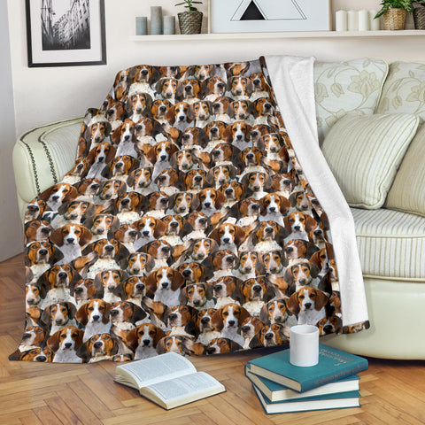 Treeing Walker Coonhound Full Face Blanket