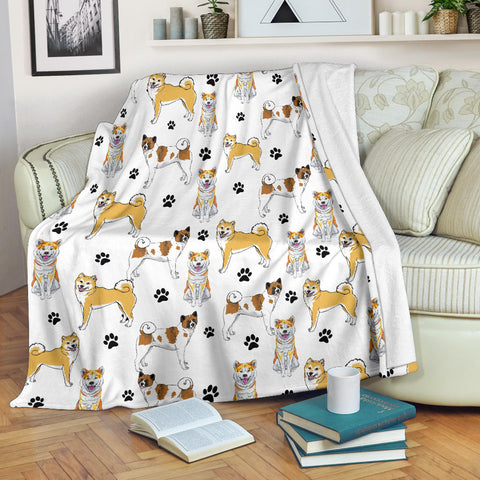 Akita Paw Blanket