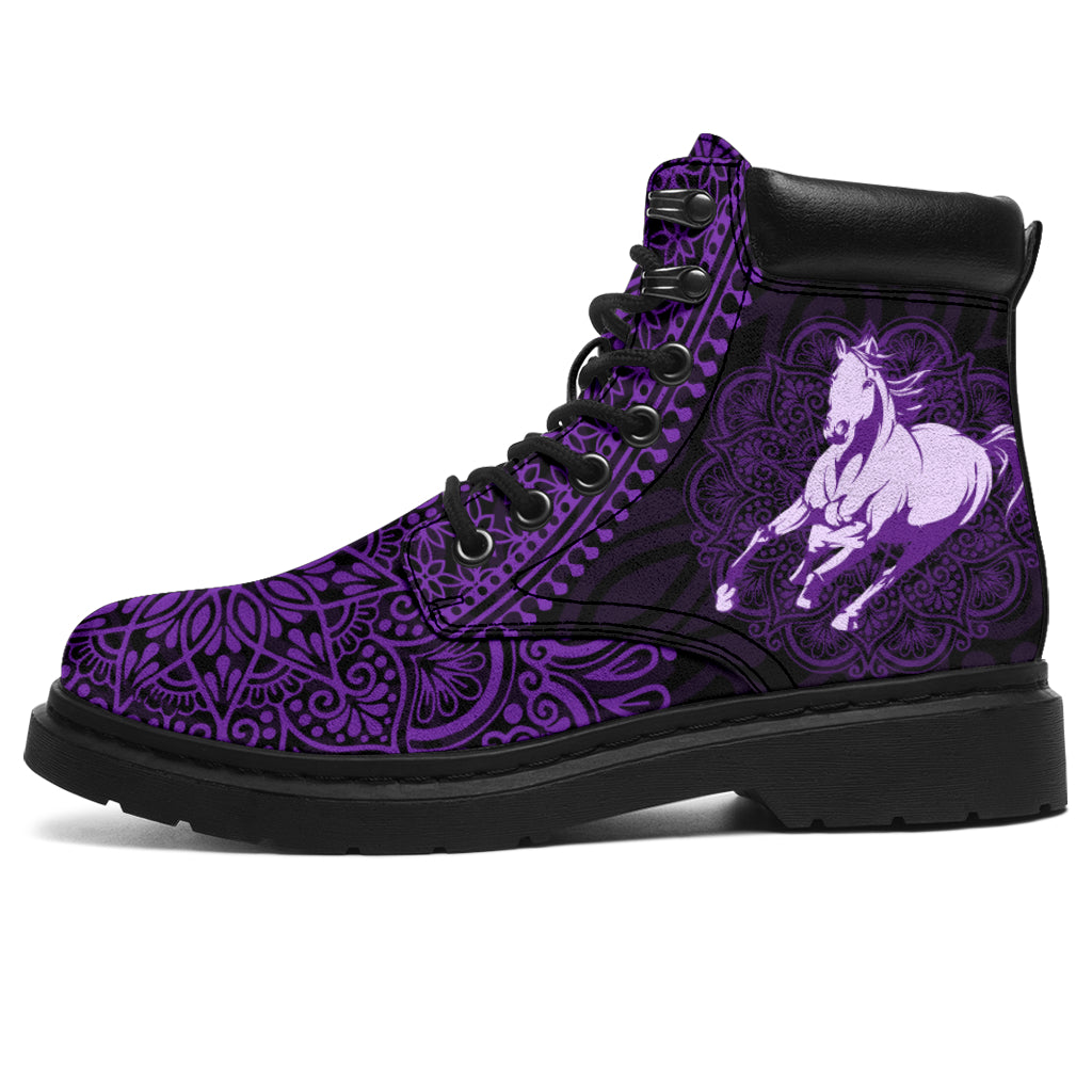 Horse Mandala All-Season Boots