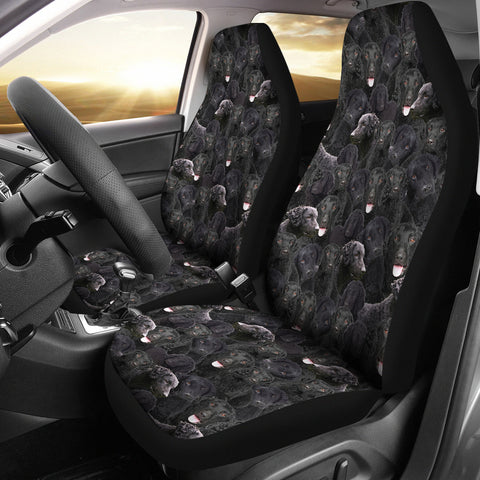 Curly Coated Retriever Full Face Car Seat Covers