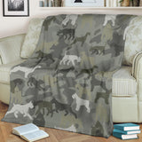 Giant Schnauzer Camo Blanket