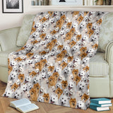 Japanese Spitz Full Face Blanket