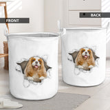 King Charles Spaniel and yellow - Tornpaper - LB