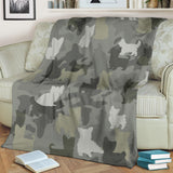 Yorkshire Terrier Camo Blanket