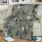 German Longhaired Pointer Camo Blanket