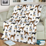 Border Terrier Paw Blanket